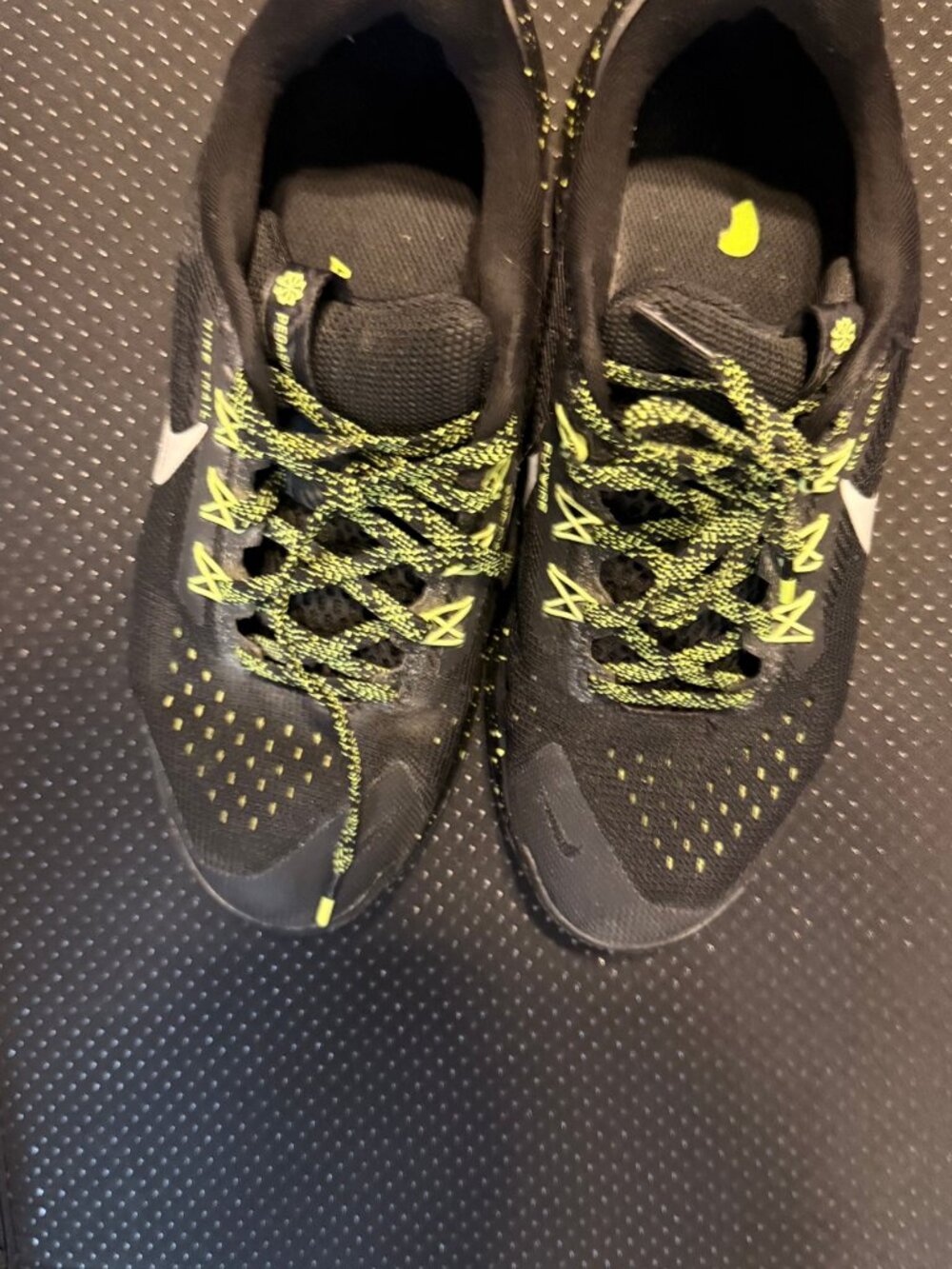 Nike Pegasus Trail Running Shoes Black Volt Mens 7